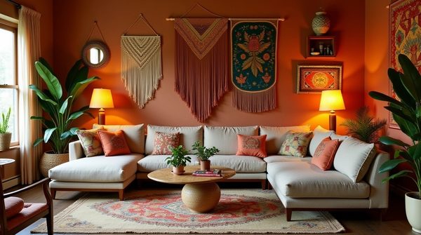 Créer une décoration intérieure style boho : l'art de façonner un espace chaleureux et éclectique