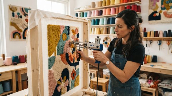 Maitrisez le tufting pour créer des tapis uniques et personnalisés