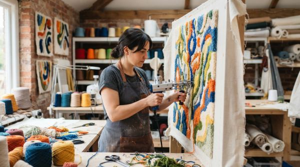 Maitrisez le tufting pour créer des tapis uniques et personnalisés