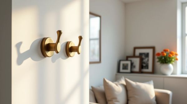 Optimiser l'espace avec des patères en laiton élégantes